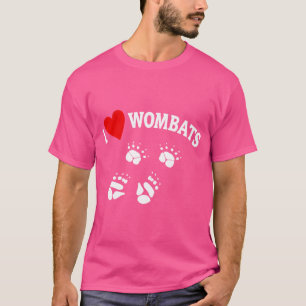 T-shirt Wombat Australian Bag Team I Love Wombats
