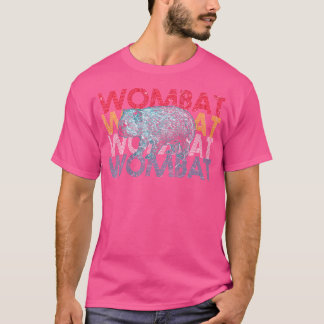 T-shirt Wombat Australie animal coloré