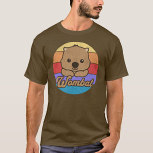 T-shirt Wombat Coucher Rétro