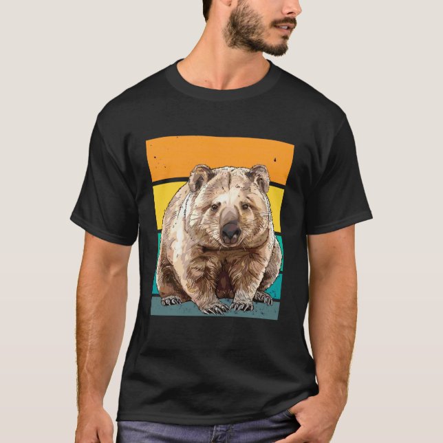 T-shirt Wombat Rétro (Devant)
