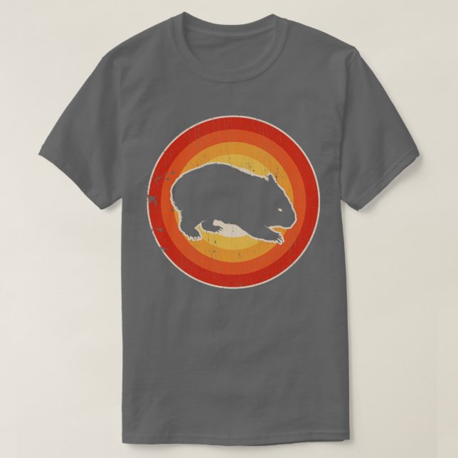 T-shirt Wombat Sunset Retro pour Hommes Femmes Garçons Fil (Design devant)
