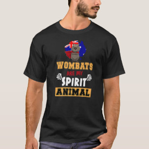 T-shirt Wombats are My Spirit Animal Australia Drapeau