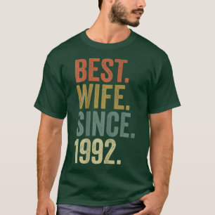 T-shirt Women 30th Wedding Anniversary, Best Wife Since 