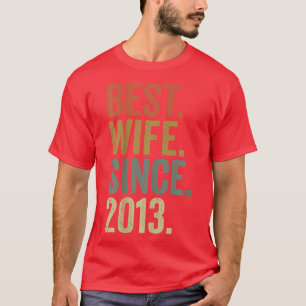 T-shirt Women 9th Wedding Anniversary, Best Wife Since 2