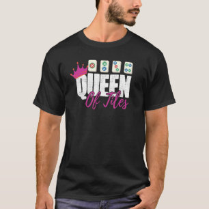 T-shirt Women Mahjong Chinese Game Tiles Mah-Jongg Player