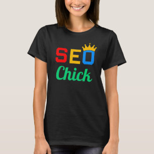 T-shirt Women SEO Chick Website Raning Manager Expert SE