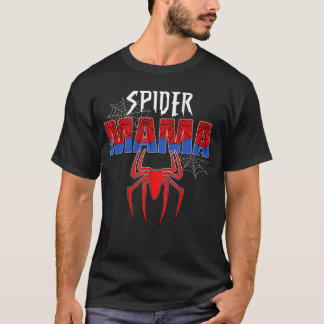 T-shirt Women Spider Mama Mothers Day Matching Family Birt
