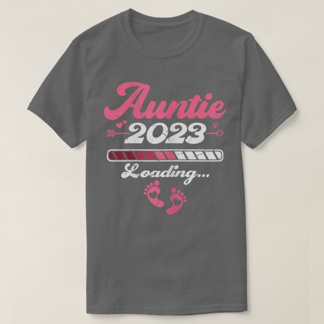 T-shirt Womens Auntie 2023 Pregnancy Announcement First ti (Design devant)