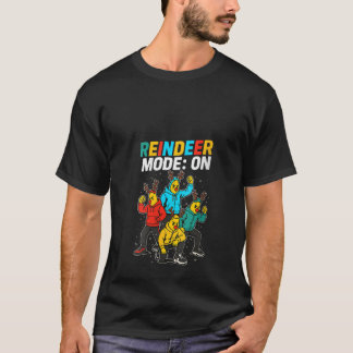 T-shirt Womens Banana Squad Reindeer Mode ON Family Merry 