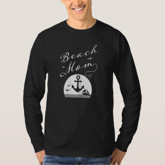T-shirt Womens Beach Mom Great Ocean Waves Salt Water W Bo