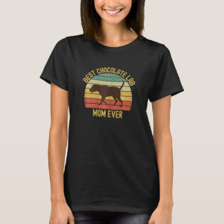T-shirt Womens Best Chocolate Lab Mom Ever Labrador Retrie
