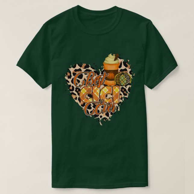T-shirt Womens Best Cici ever, autumn heart Cici (Design devant)
