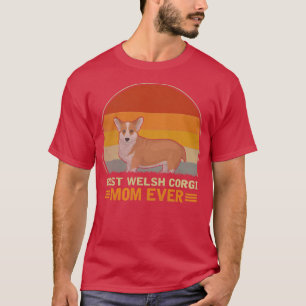 T-shirt Womens Best Welsh Corgi Dog Mom Ever Welsh Corgi D