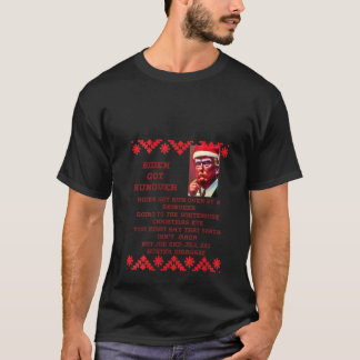 T-shirt Womens Biden Run Over By Reindeer Carol Song Ugly 