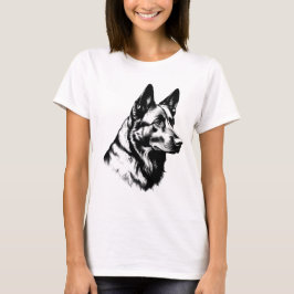 T-shirt Women's Black German Shepherd Dog Tee