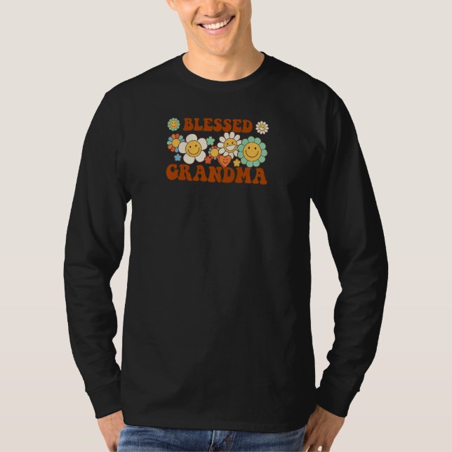 T-shirt Womens blessed grandma grandmother   (Devant)