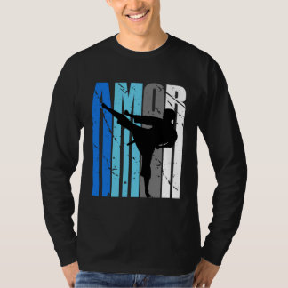 T-shirt Womens Blue Amor Jiu Jitsu Grades Fan Girl College