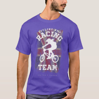 T-shirt Womens BMX Bike Royaume-Uni Drapeau Vélo vélo