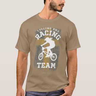 T-shirt Womens BMX Vélo Suède Drapeau Vélo vélo Course