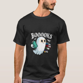 T-shirt Womens Boooks Fantômes Lecture Livre Drôle Éffraya