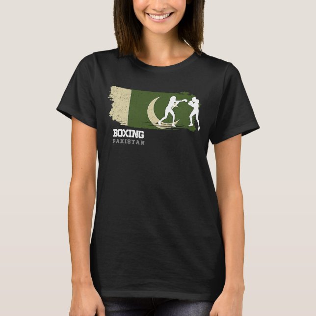 T-shirt Womens Boxing Pakistan Combat Sports Fighter Boxin (Devant)
