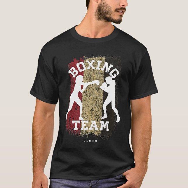 T-shirt Womens Boxing Yemen Combat Sports Fighter Boxing (Devant)