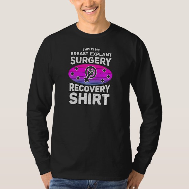 T-shirt Womens Breast Implant Removal Explant Surgery Brea (Devant)
