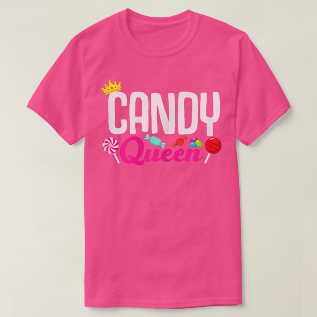 T-shirt Womens Candy Queen Lollipop Candy Lover For Boys G (Design devant)