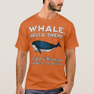 T-shirt Womens Cape Cod Massachusets Whaler Hello There Co