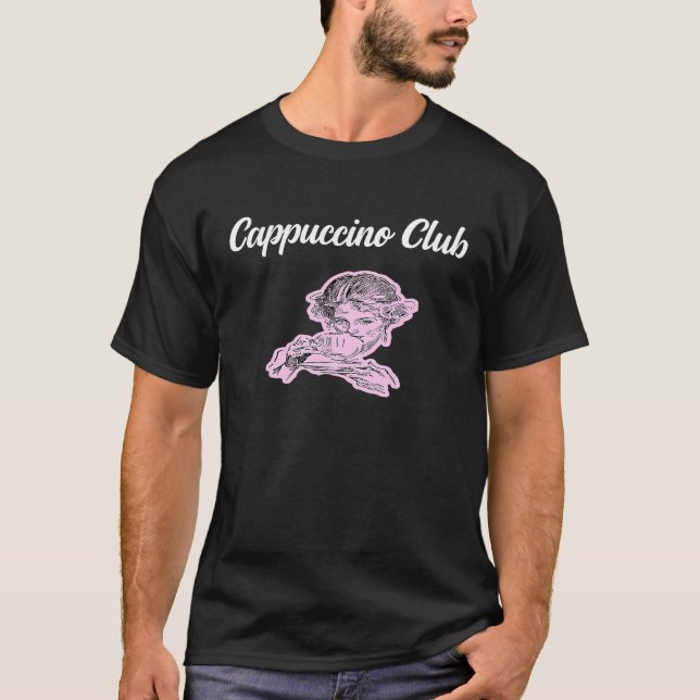 T-shirt Womens Cappuccino  Coffee   Caffeine Fan (Devant)