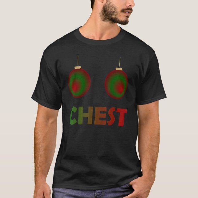 T-shirt Womens Chest Nuts Chestnuts Christmas Matching Cou (Devant)