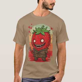 T-shirt Womens Chibi Killer Strawberry Horror Movie Charac