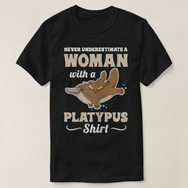 T-shirt Womens Cute Platypus Monotreme Design pour Platyp (Design devant)