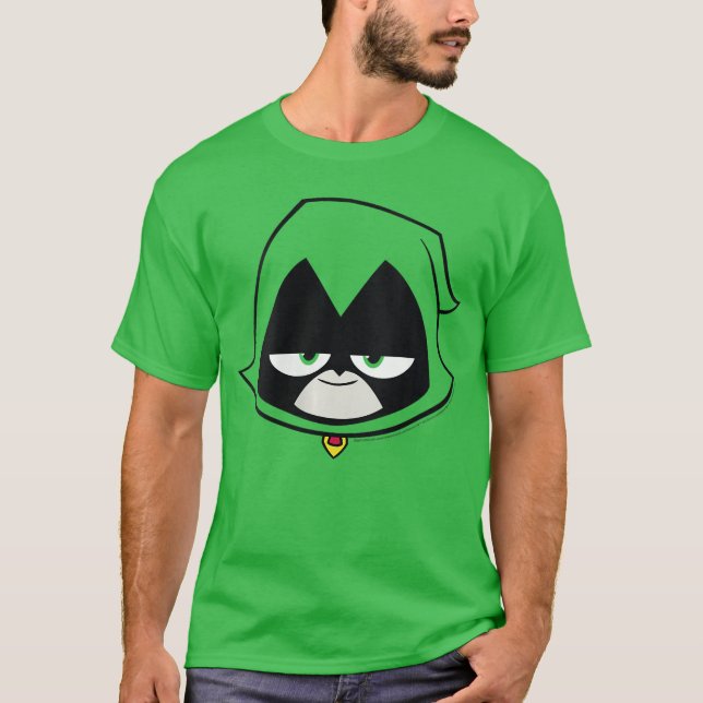 T-shirt Womens DC Comicseenitans Go Raven Big Face VNeck f (Devant)