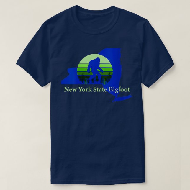 T-shirt Womens Dees New York State Bigfoot (Design devant)