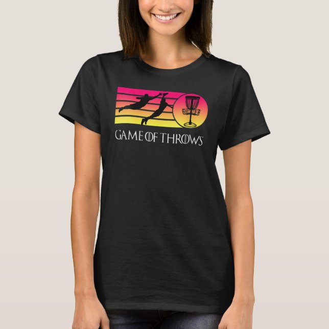 T-shirt Womens Disc Golf T Shirt Funny Frisbee Golf Game O (Devant)
