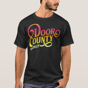 T-shirt Womens Door Comté Wisconsin design touristique adu