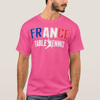 T-shirt Womens Fier France Amateurs de tennis de table Jer