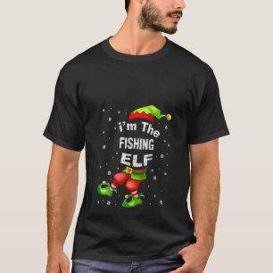 T-shirt Womens Fishing Elf Matching Family Group Christmas
