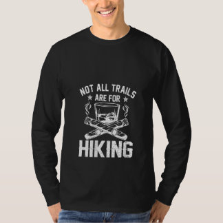 T-shirt Womens Funny Bourbon Cigars Not All Trails For H