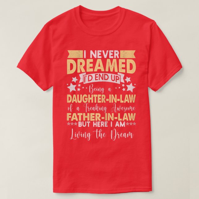 T-shirt Womens Funny Daughter In Law Sayings, Gifts From F (Design devant)