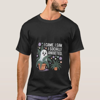 T-shirt Womens Funny Social Anxiety Introvert Nervous Awkw