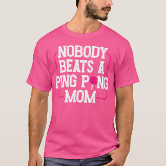 T-shirt Womens Funny Table Tennis Lover Graphisme Pour Fem