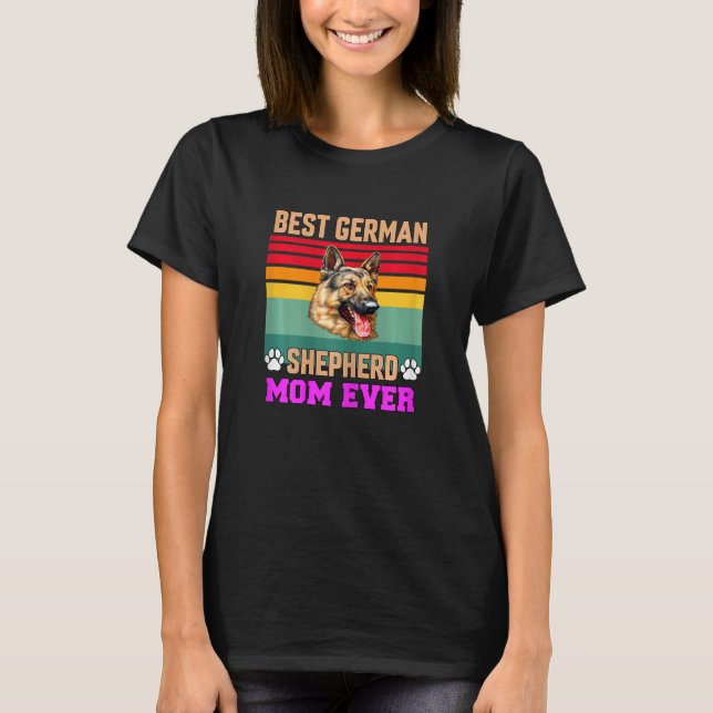 T-shirt Womens German Shepherd Pet Owner   Best German She (Devant)