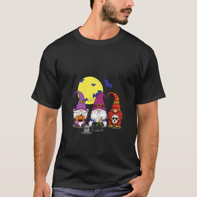 T-shirt Womens Halloween Gnomes Creepy Cute Funny Thanksgi (Devant)