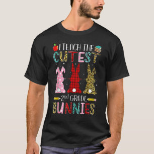 T-shirt Women's I Teach The Cutest 2nd Grade Bunnies Match