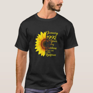 T-shirt Womens January Girl 1992 T 30 Years Old 30Th Birth