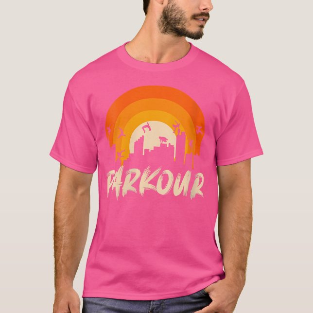 T-shirt Womens Jumping On Building Parkour (Devant)