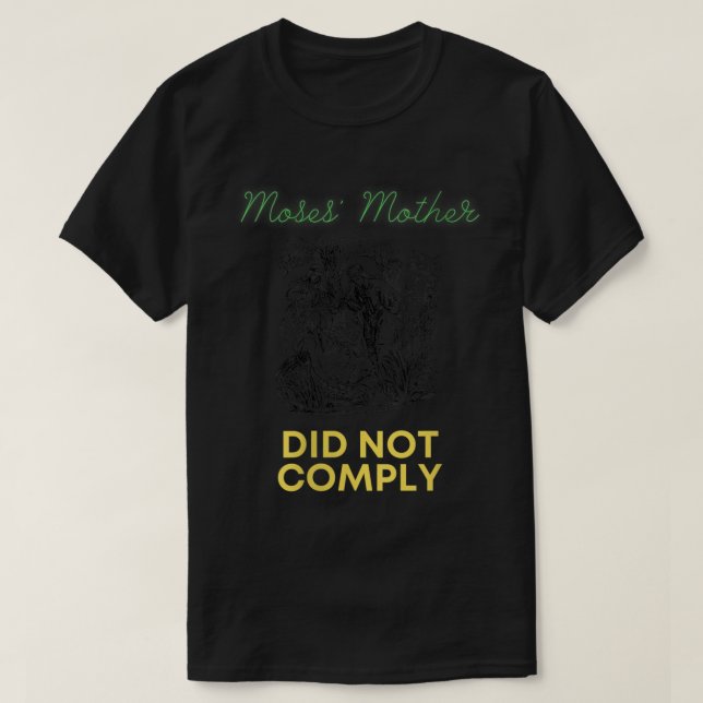 T-shirt Womens Moses Mother Did Not Comply VNeck  (Design devant)
