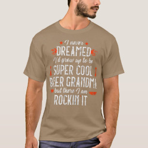 T-shirt Womens Motorcycle Grand-mère Biker Vintage Grand-m
